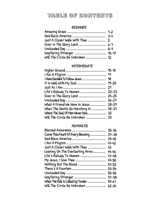 Banjo Ben’s Book of Tabs: Gospel Hymns - Volume One