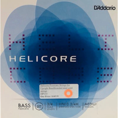 Helicore Pizzacato Medium Tension Upright Bass Strings
