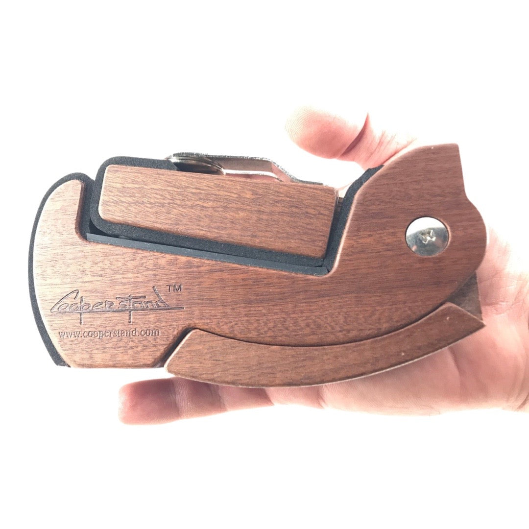 Cooperstand Pro Mini Stand for Smaller Instruments - Sapele