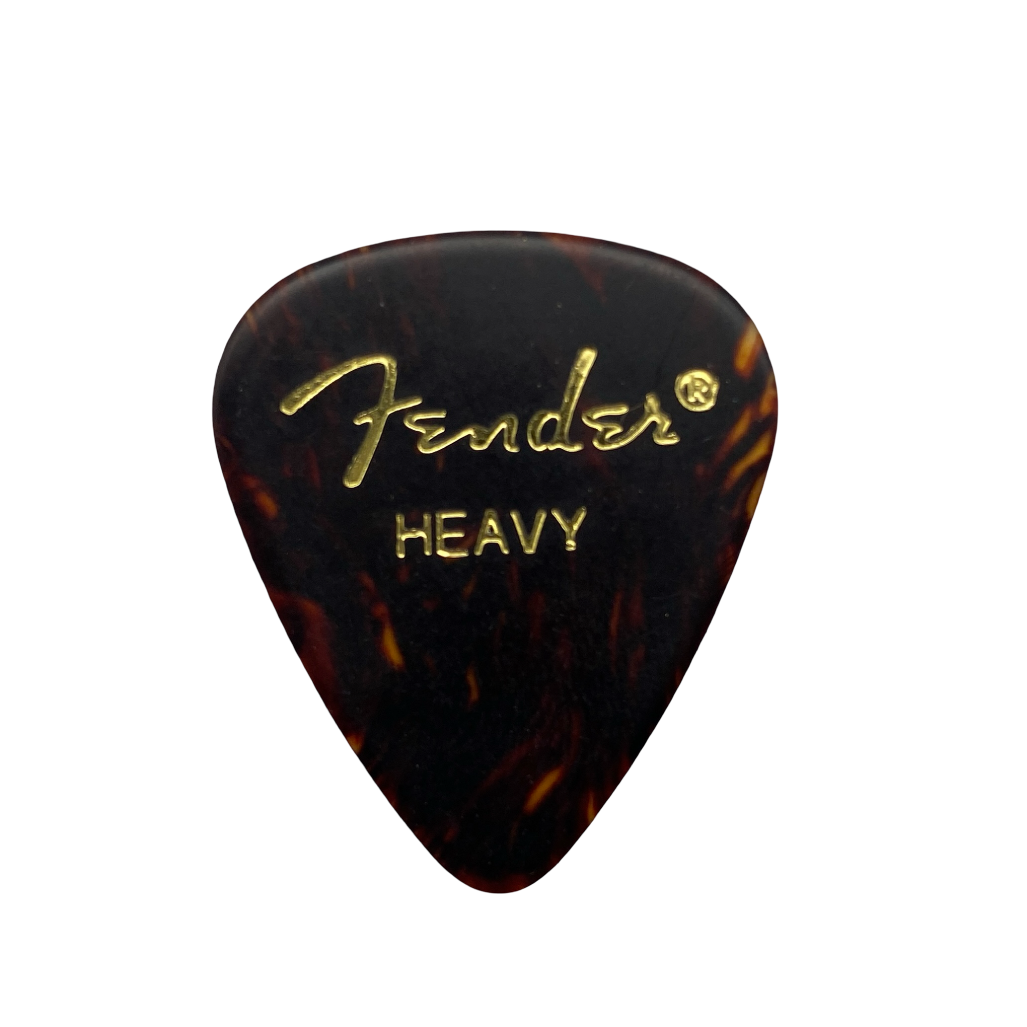 Fender Teardrop 351 Celluloid Tortoise Shell Flat Pick - Available in Heavy or Medium