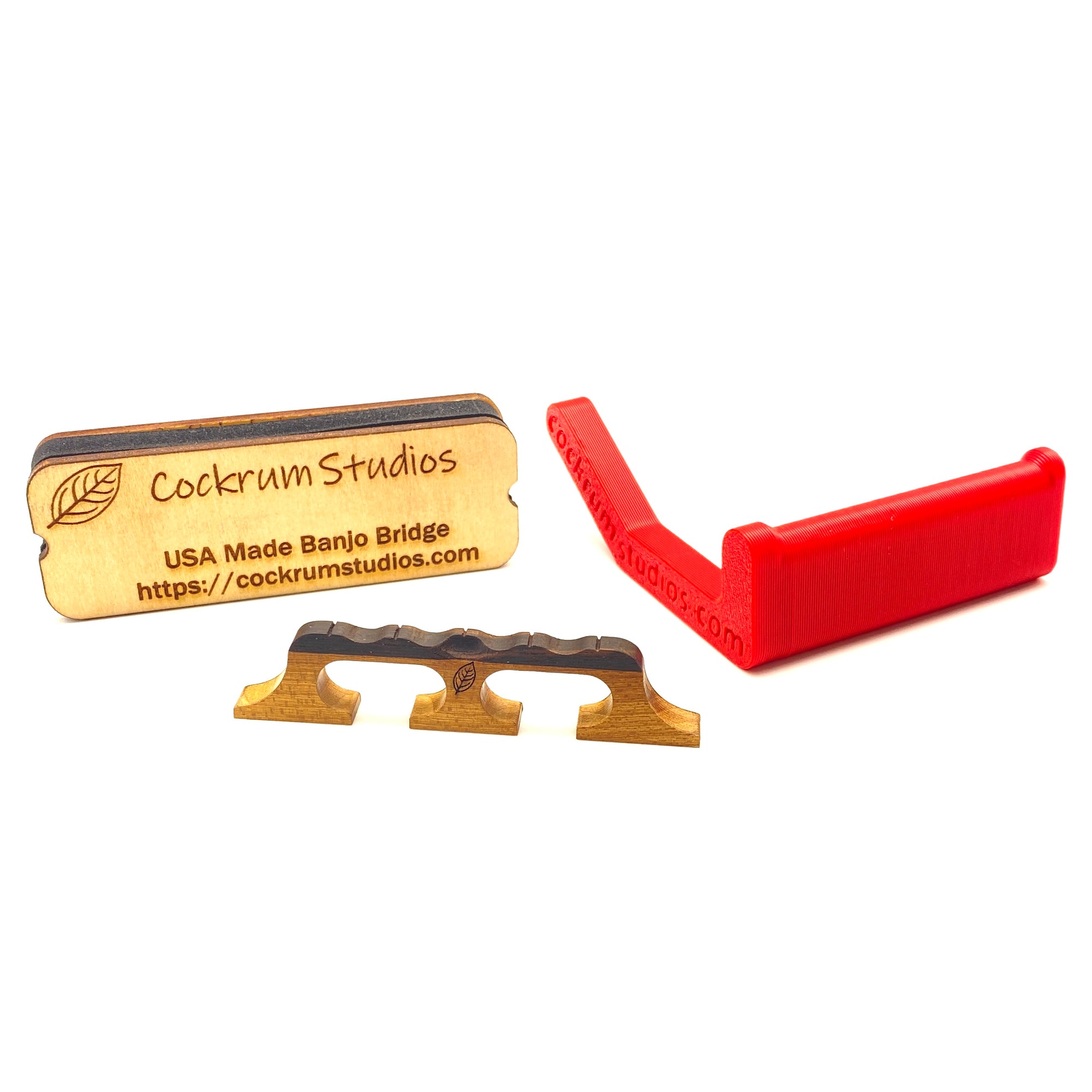 Cockrum Studios 5-String Banjo Bridge With Bridge Changing Tool