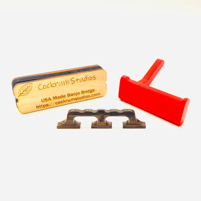 Cockrum Studios 5-String Banjo Bridge With Bridge Changing Tool