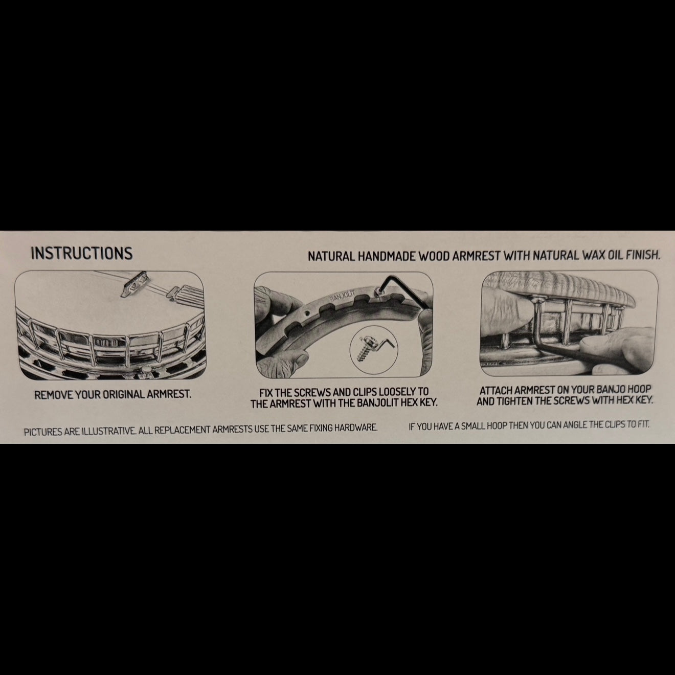 Dr. Arm Banjo Armrest - Special Mahogany