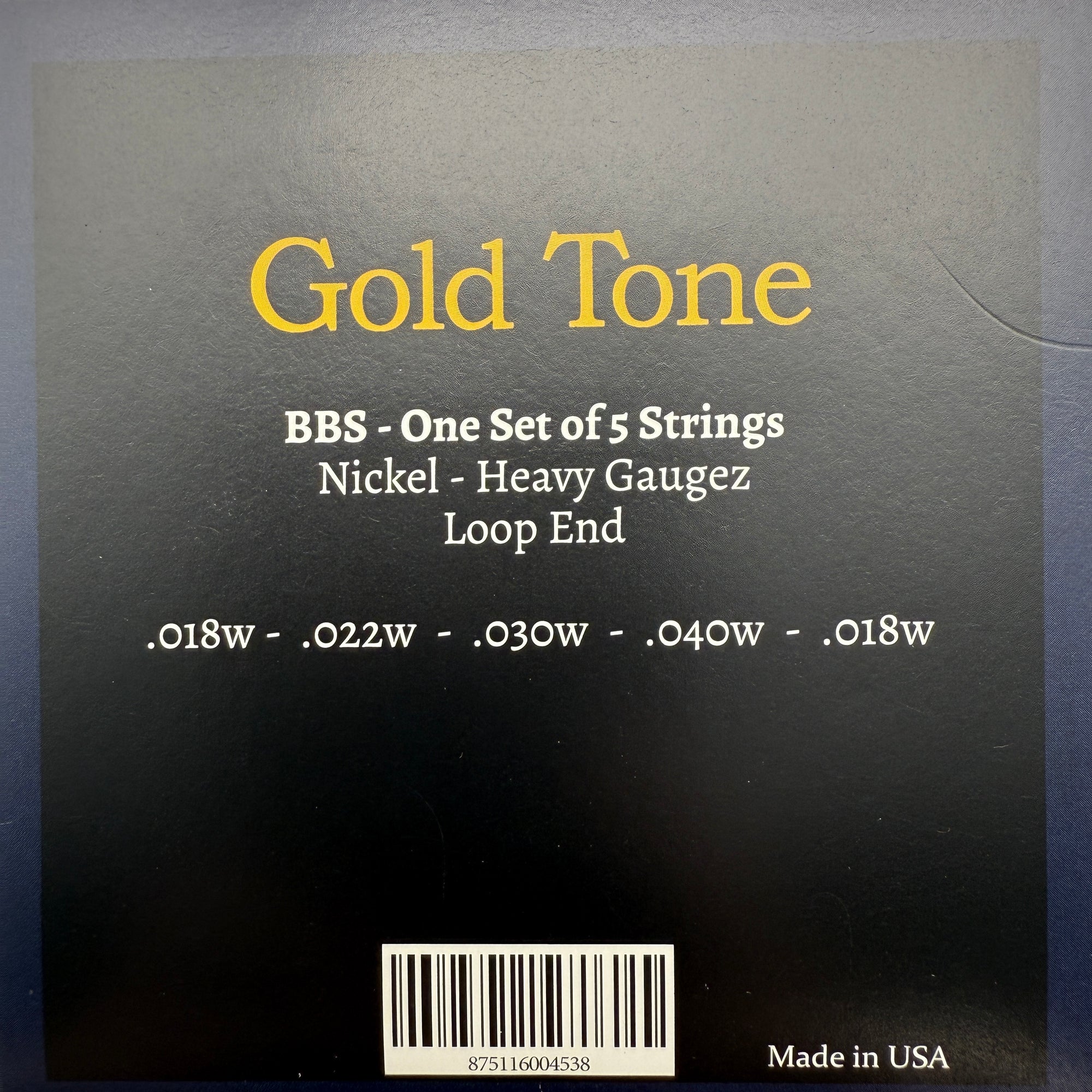Gold Tone BBS Baritone 5-String Banjo Strings
