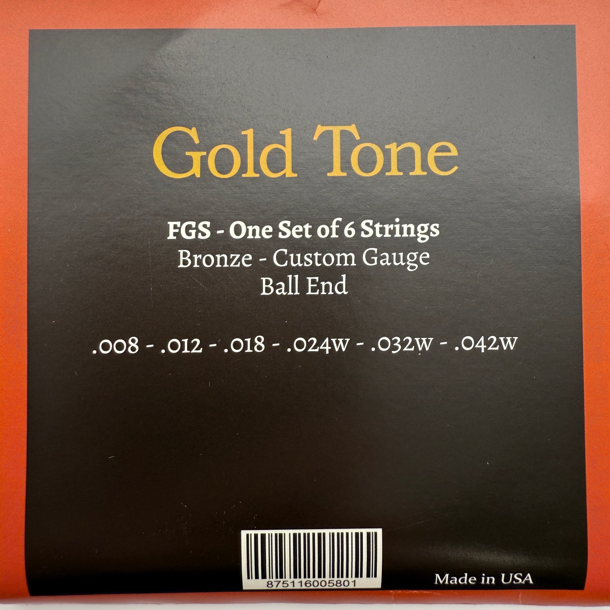 Gold Tone FGS Mando-Guitar Custom Gauge Strings