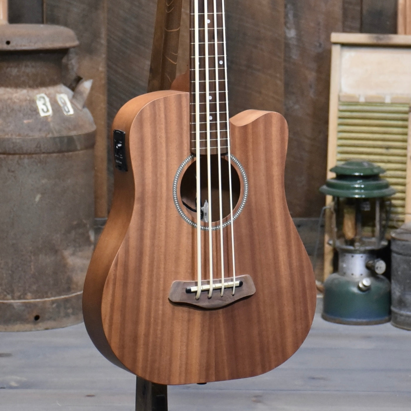 Gold Tone M-Bass 23 Inch Scale Acoustic Electric Micro Bass With  Case