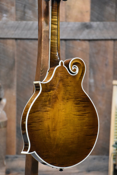 Bundle Deal - Northfield Artist Series Premium F-Style One Piece Back Mandolin With Case - Brown