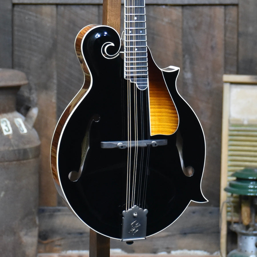 Northfield Big Mon Custom Black Top F-Style Mandolin With Case