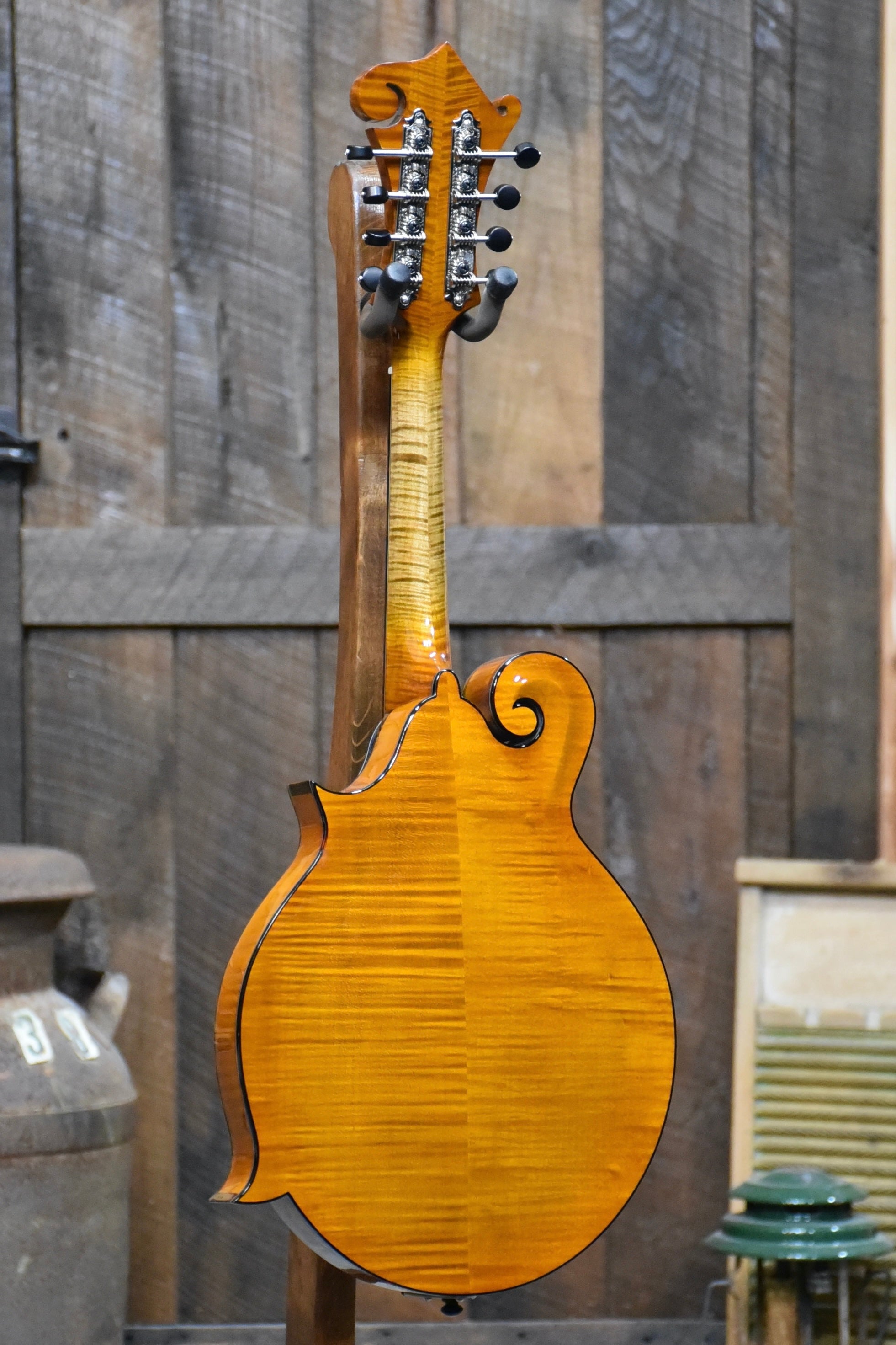 Northfield Big Mon Wide-Nut Amber F-Style Mandolin With Two Piece Back and Case