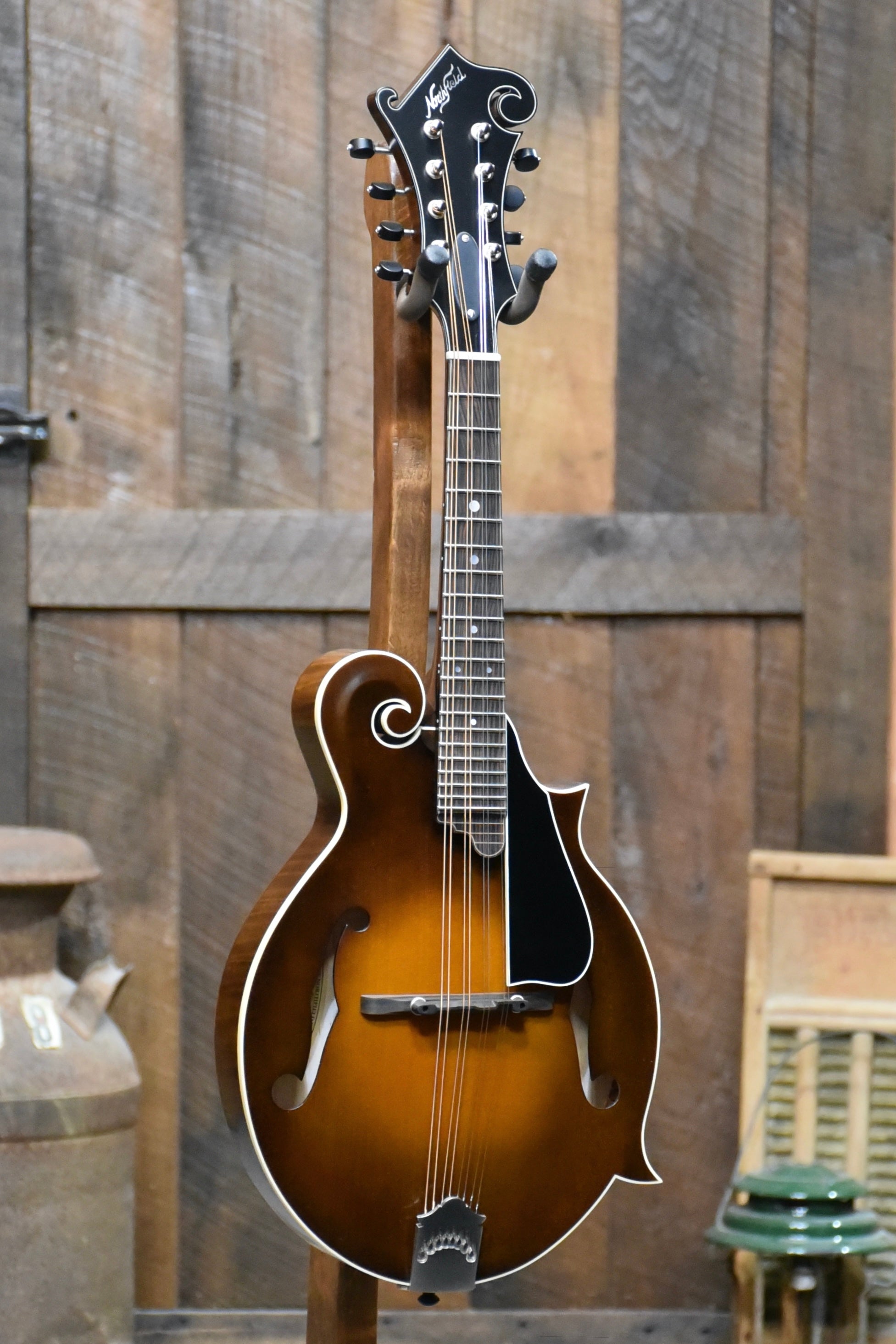 Northfield F5S F-Style Wide-Nut Mandolin With Case - Brown