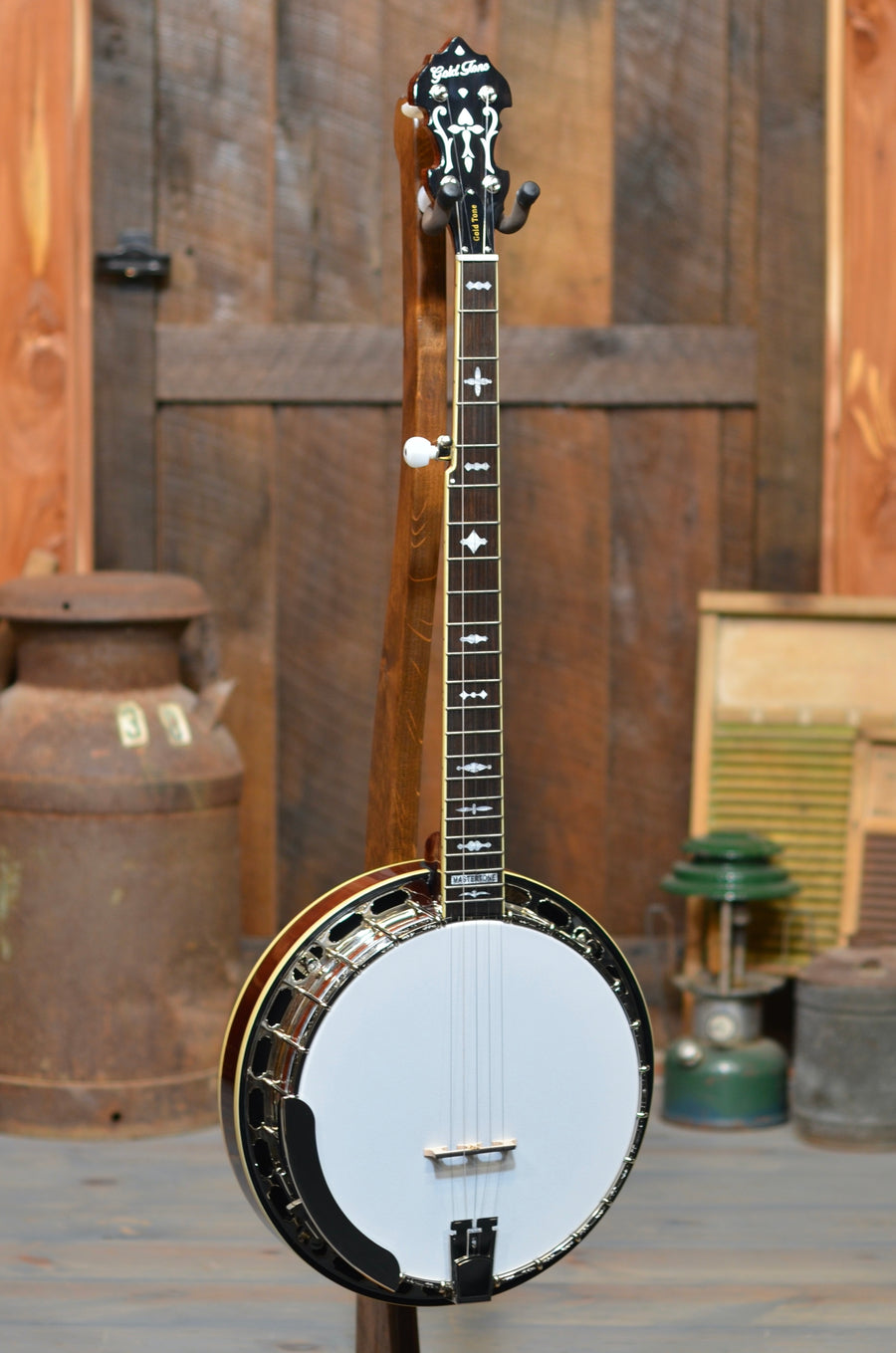 Gold Tone Mastertone™OB-3 “Twanger” Nickel Engraved 5-String Bluegrass Banjo With Case