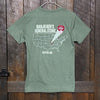 Banjo Ben's General Store Map T-Shirt- Military Green