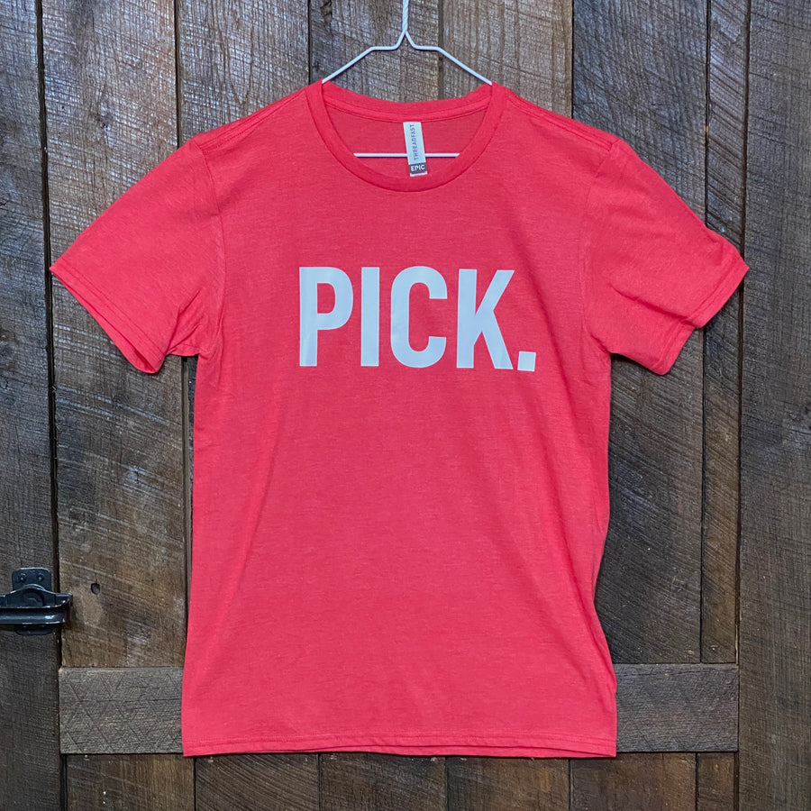 Banjo Ben PICK. T-Shirt- (Available in Gray or Red)