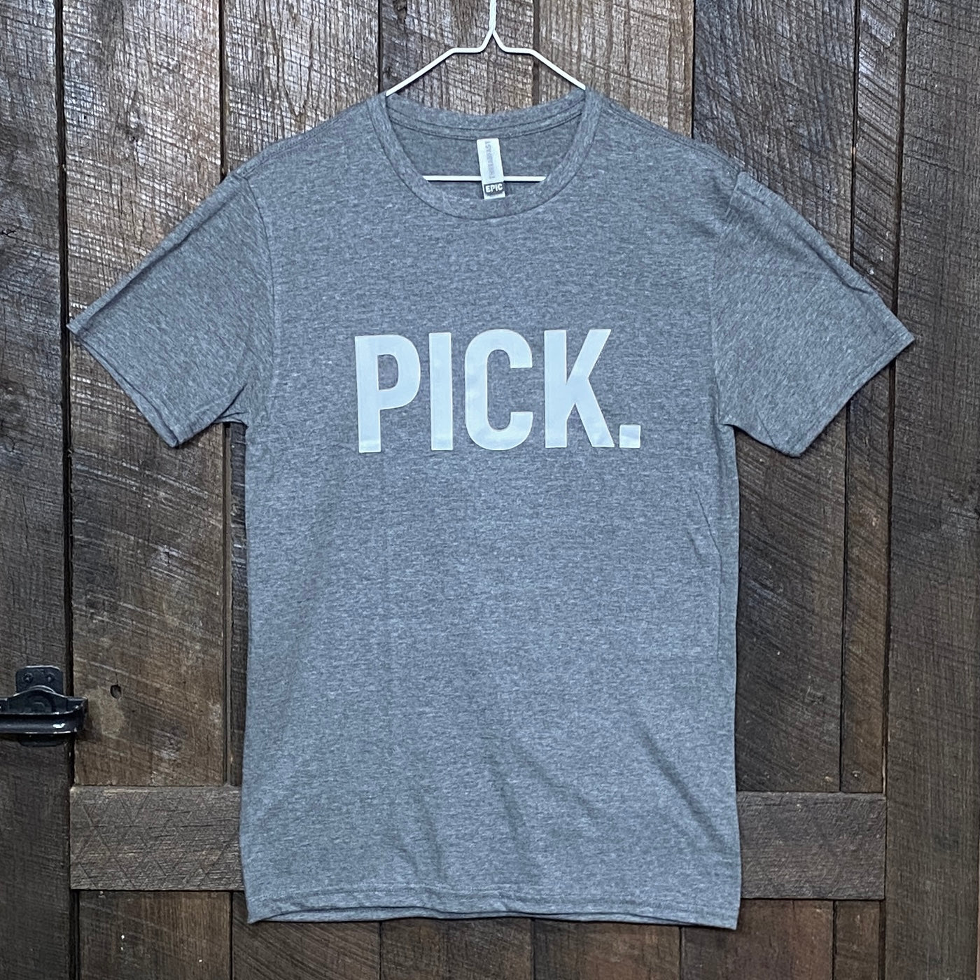 Banjo Ben PICK. T-Shirt- (Available in Gray or Red)
