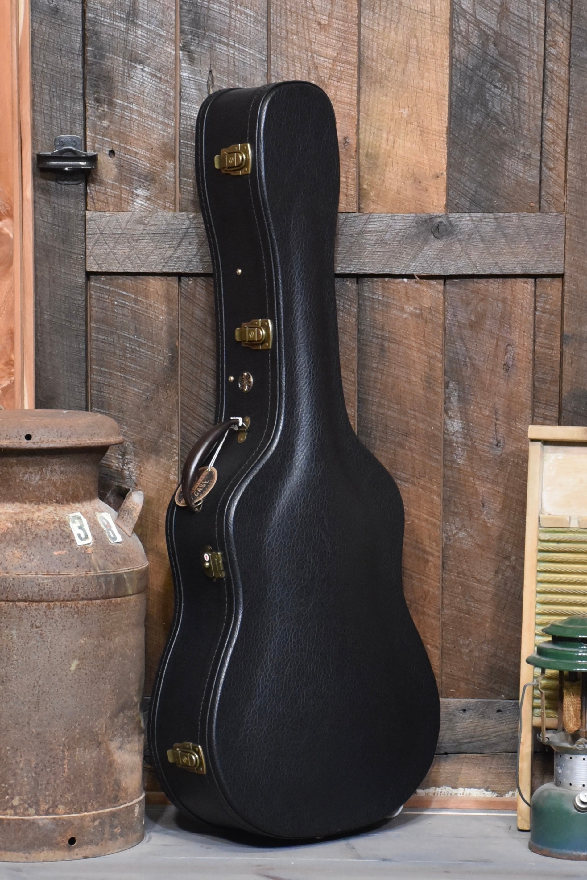 Pre-War Guitar Co Herringbone Dreadnought Guitar With Case