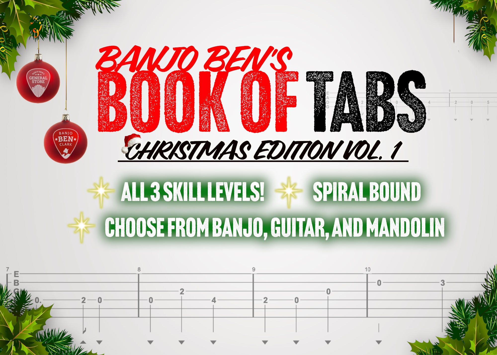 Banjo Ben’s Book of Tabs: Christmas Songs - Volume One