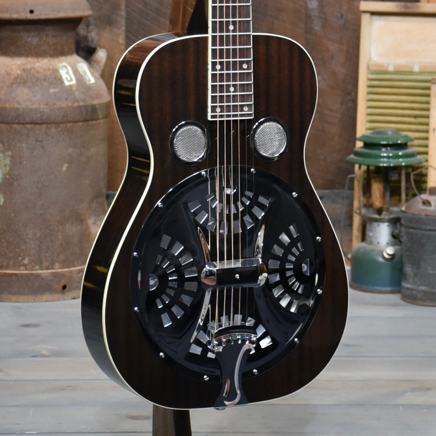 Regal RD-52 Artist Series Black Lightening Squareneck Resophonic Guitar