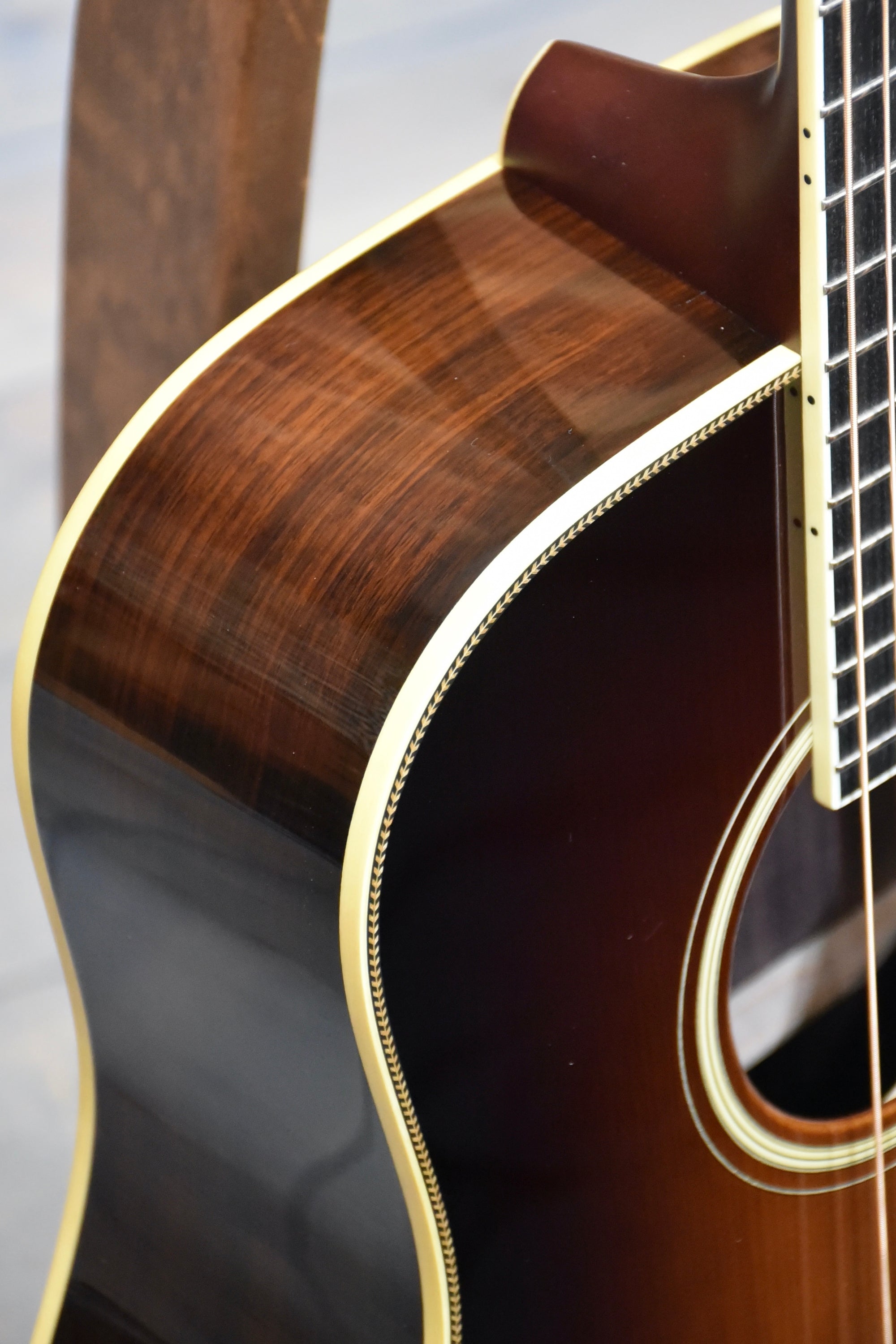 Gallagher Guitar Co. Sunburst Bluegrass Bell Custom Large Soundhole Dreadnought Guitar With Case