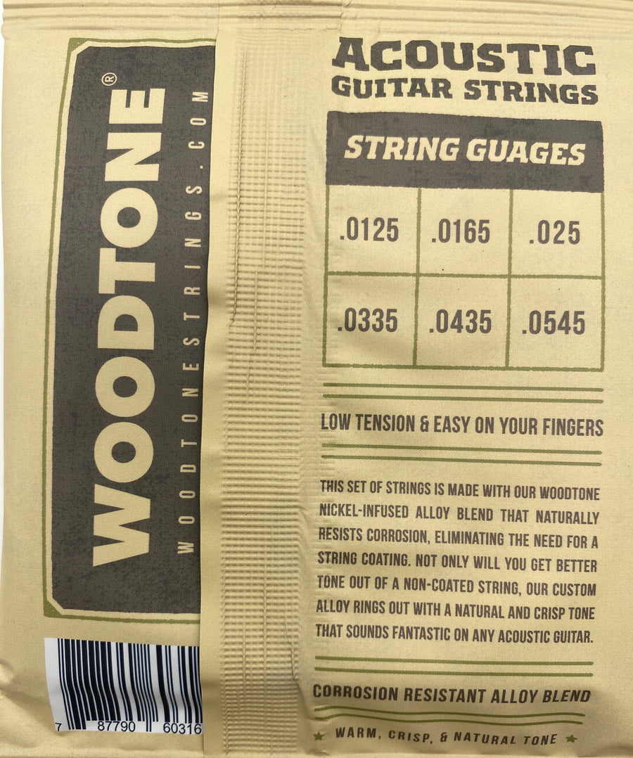 Woodtone Acoustic Series 12.5 Gauge Nickel-Infused Alloy Strings