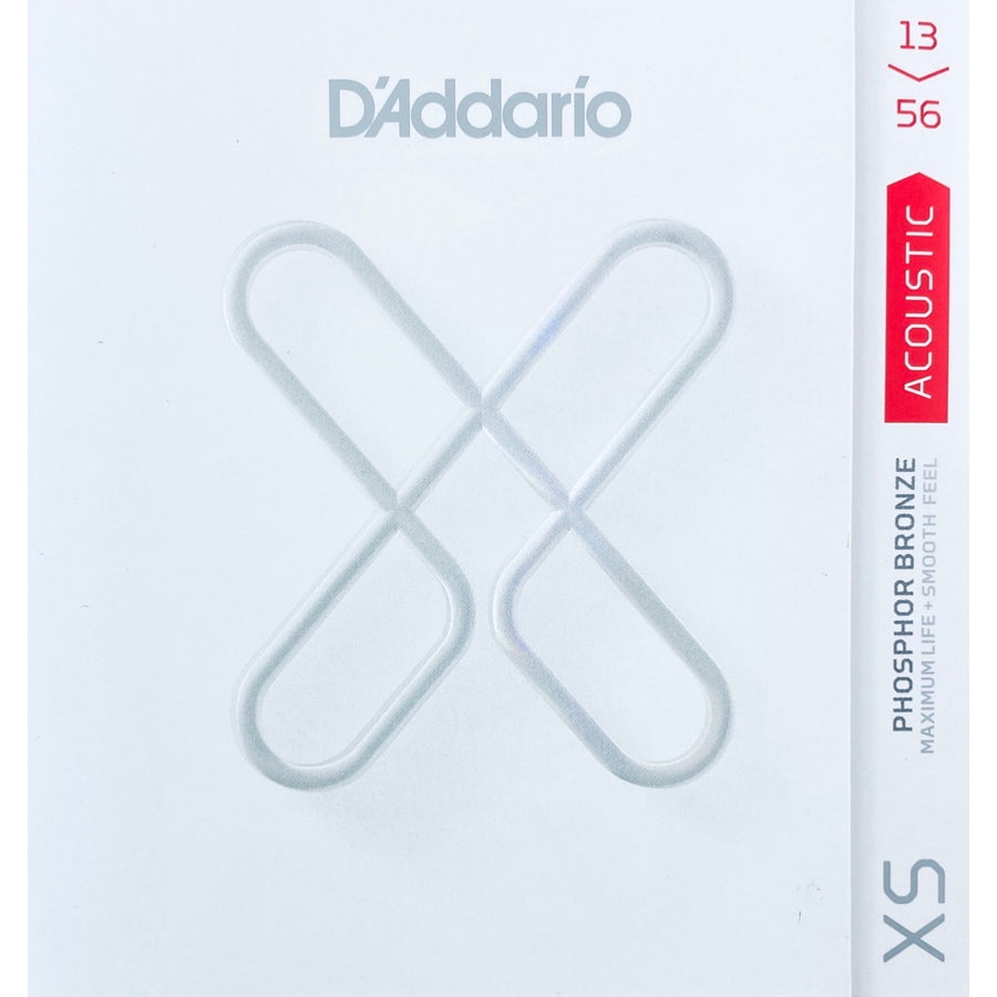 D'Addario XSAPB1356 XS Series Acoustic Phosphor Bronze, Medium 13-56