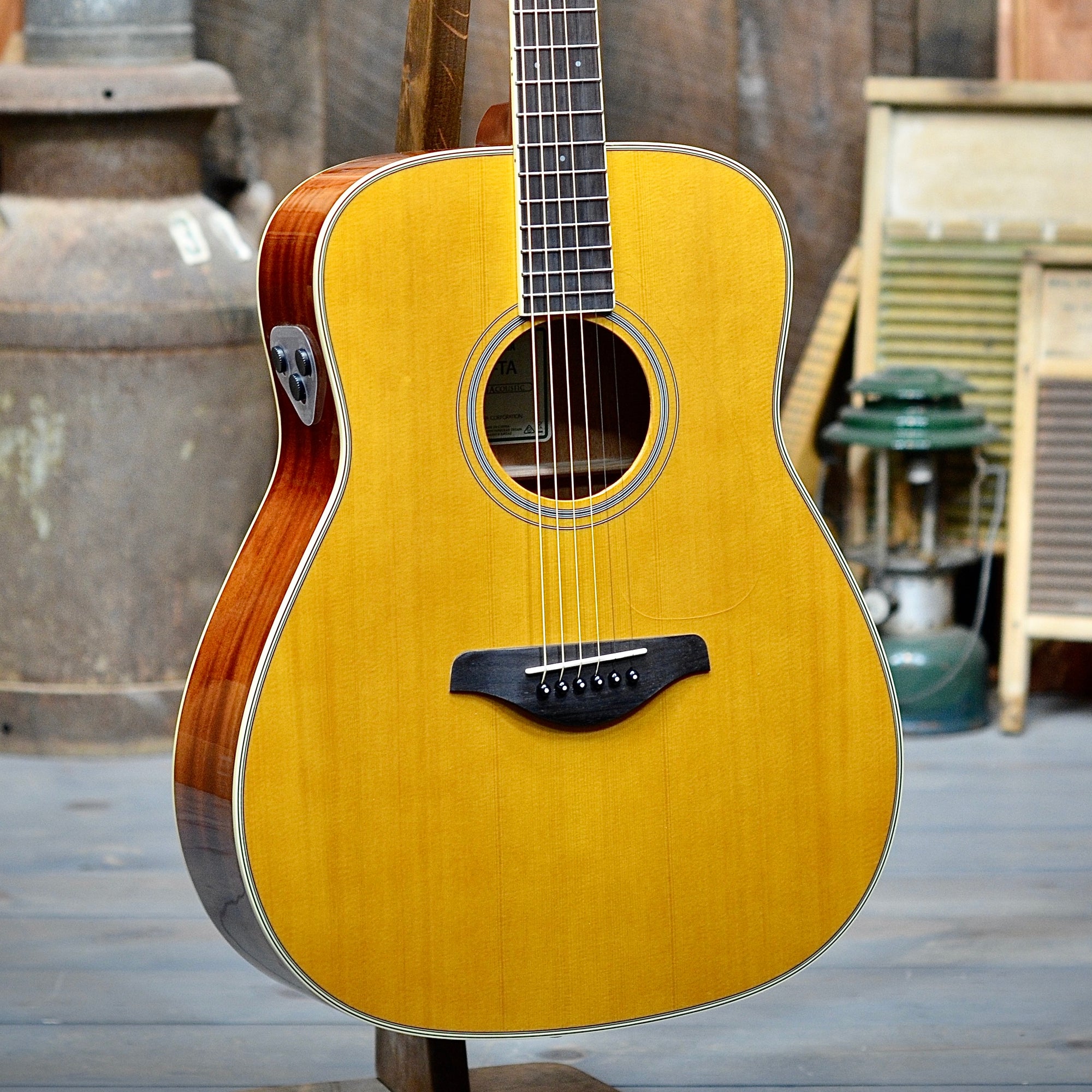 Yamaha FG-TA VT Dreadnought Acoustic/Electric Guitar With Built In Amp -  Banjo Ben's General Store