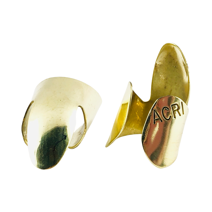 Acri Picks - Medium Brass Fingerpicks (Pair)
