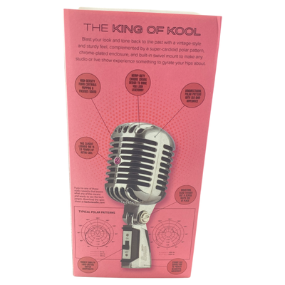 Barton Audio King of Kool B505V Retro Vocal Microphone - Chrome
