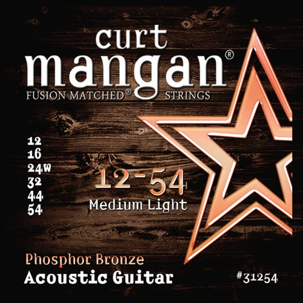 Curt Mangan Phosphor Bronze Acoustic Guitar Strings - Select Gauge