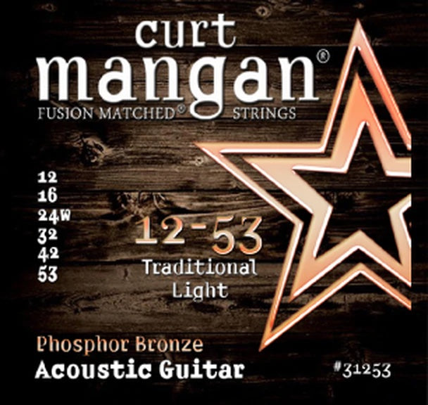 Curt Mangan Phosphor Bronze Acoustic Guitar Strings - Select Gauge