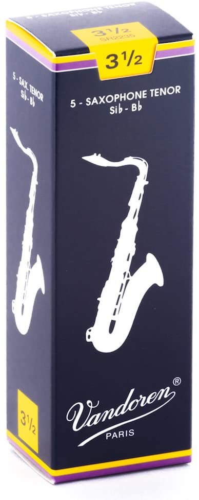 Vandoren Tenor Saxophone Reeds - Box of 5 (Choose Strength)