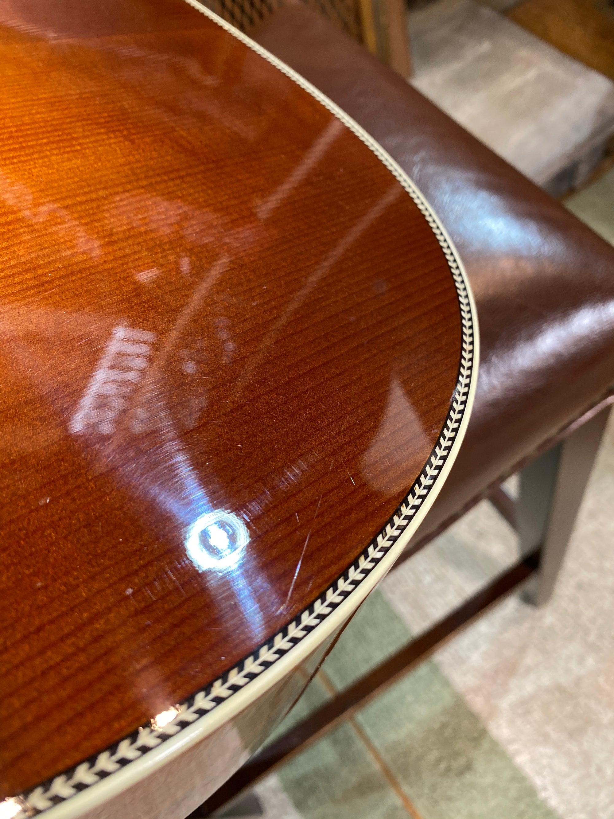 Pre-Owned Martin OM Jeff Daniels 2012 Acoustic Shaded/ Ambertone With Case