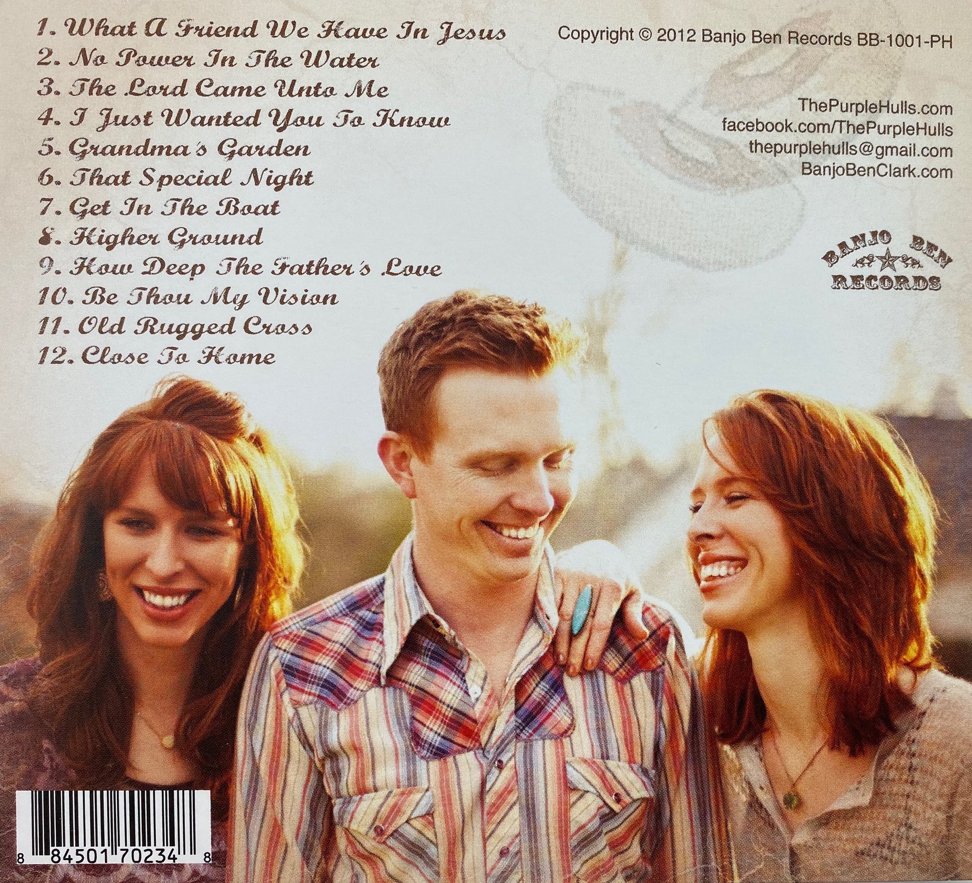 The Purple Hulls - “Close to Home” CD