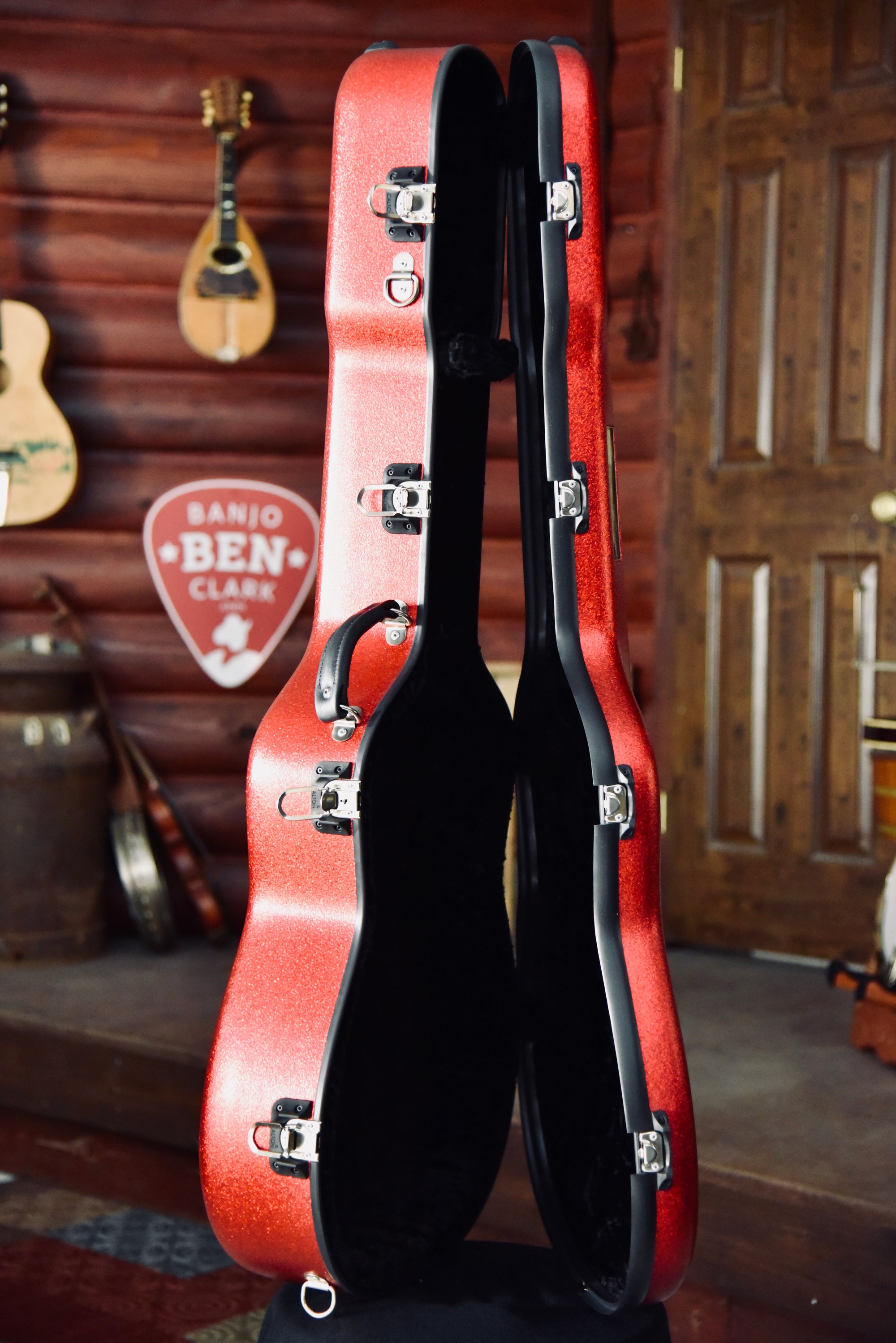 【再入荷】 Calton Cases Dreadnought Guitar Flight Case - Ruby Red その他