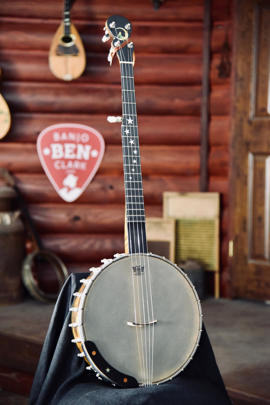 Chuck Lee Custom Ovilla 12” Openback Banjo With Case