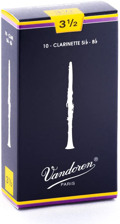 Vandoren Clarinet Reeds - Box of 10 (Choose Strength)