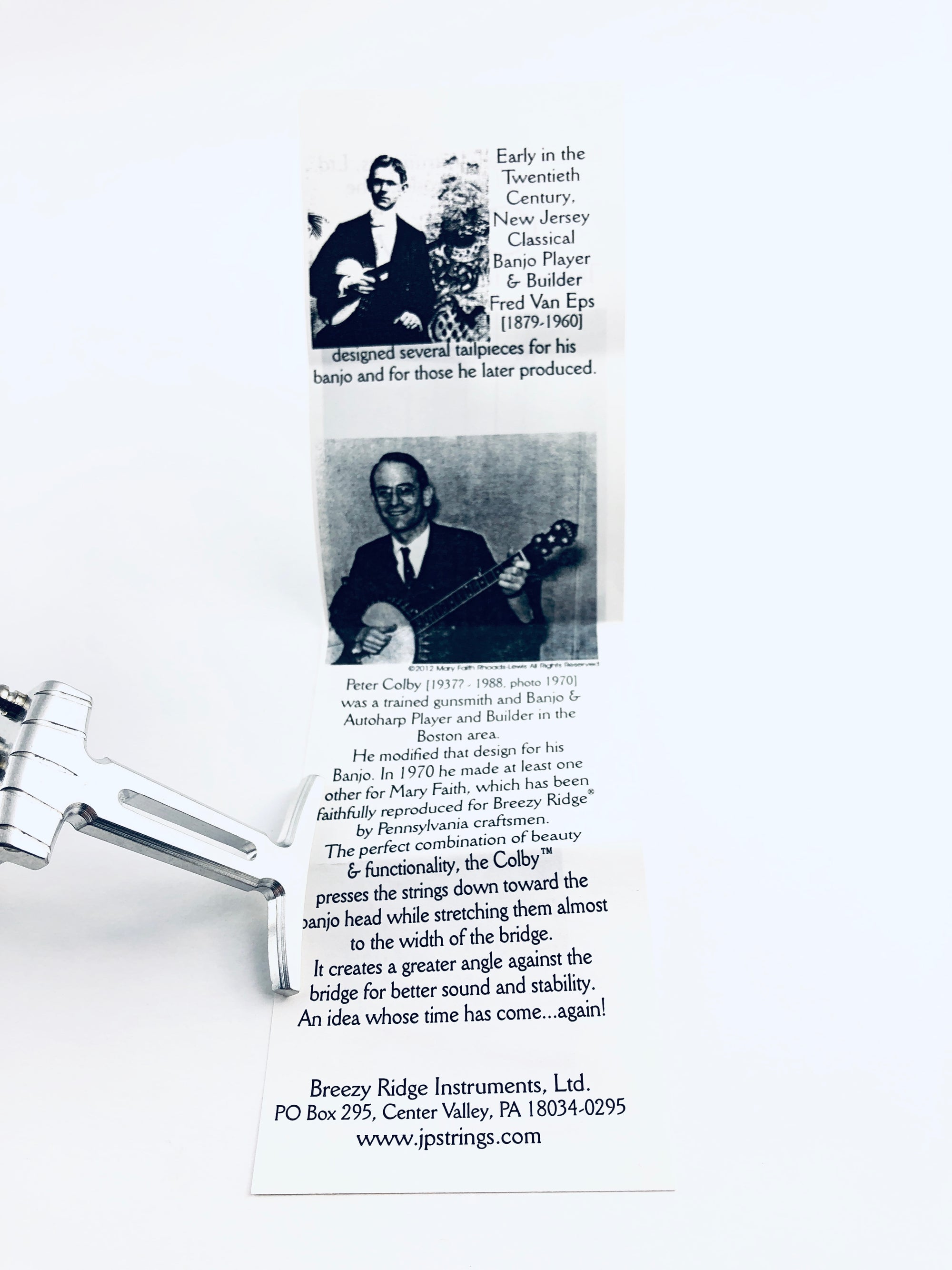 Colby 5-String Banjo Tailpiece in Original Stonewashed Finish