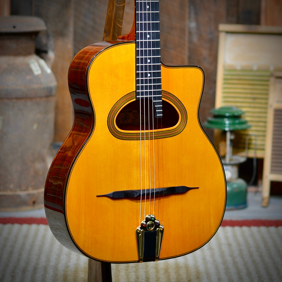 Gitane D500 D-Hole Gypsy Jazz Guitar With Case