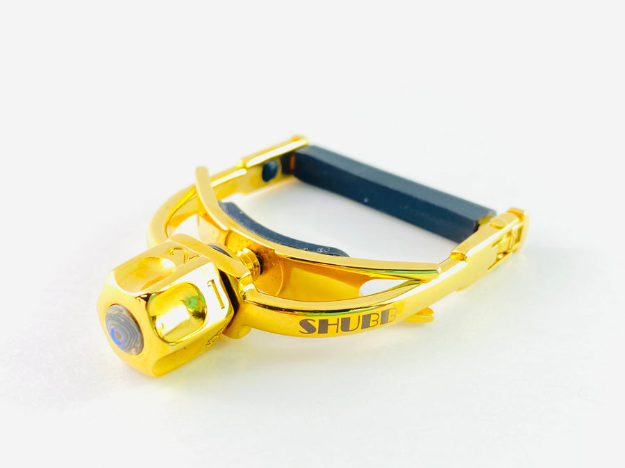 Shubb Fine Tune Capo for Banjo - Gold