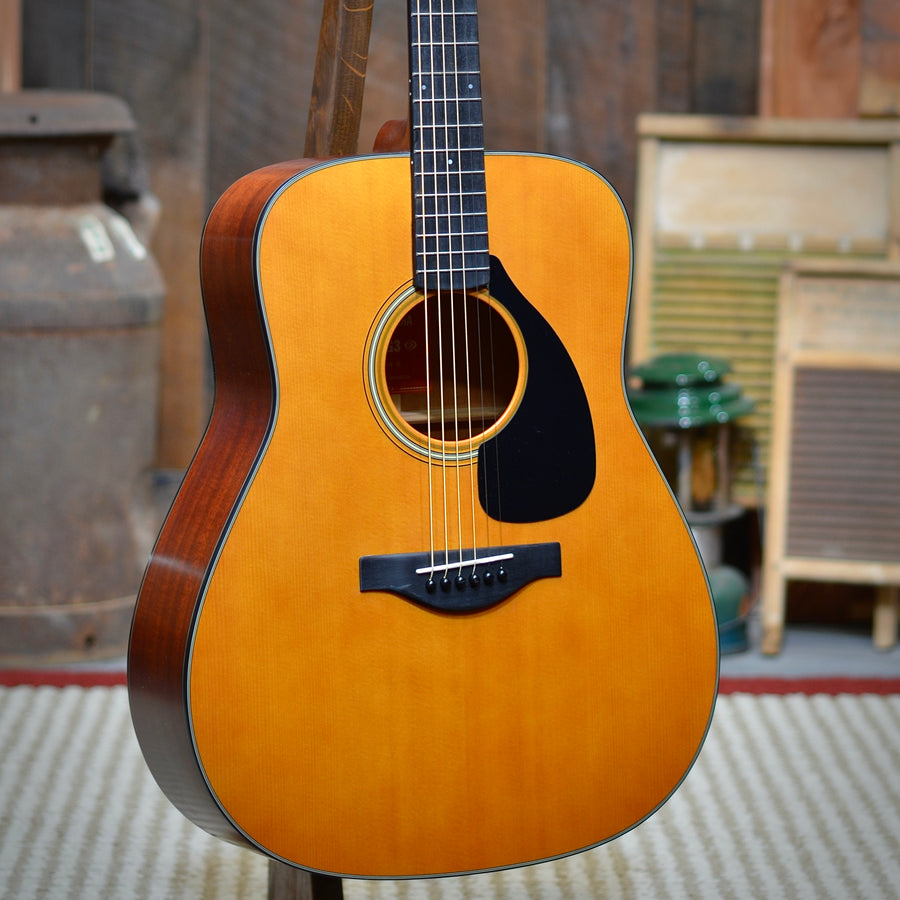 Yamaha Red Label FG3 Natural Dreadnought Acoustic Guitar With Case