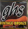 GHS Vintage Bronze Light Acoustic Guitar Strings