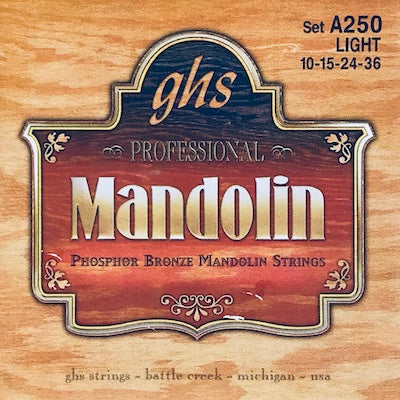 GHS A250 Light Phosphor Bronze Mandolin Strings