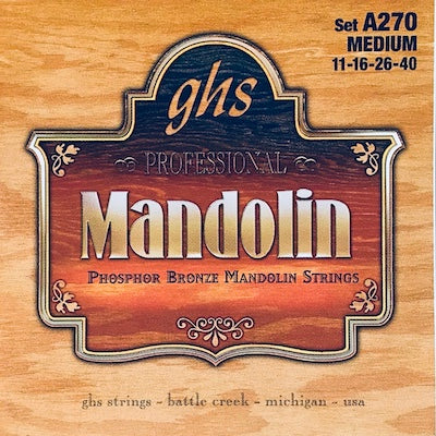 GHS A270 Medium Phosphor Bronze Mandolin Strings