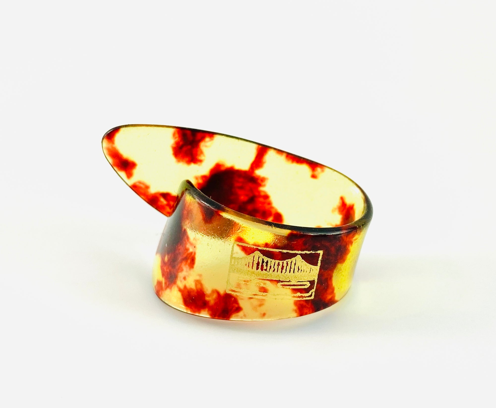 Golden Gate Tortoise Plastic Thumb Pick