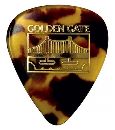 Golden Gate Standard Teardrop Imitation Tortoise Flat Pick