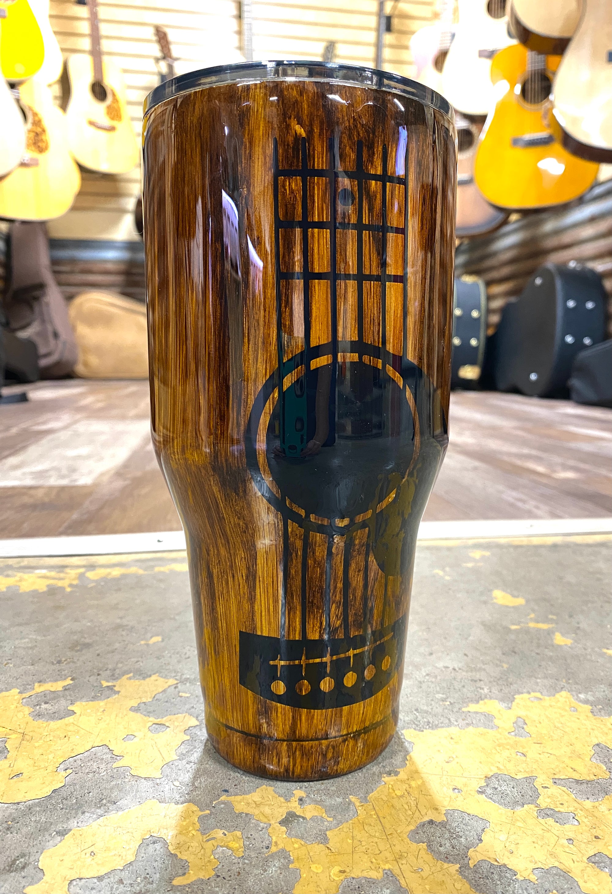 Wood Grain Bass Tumbler