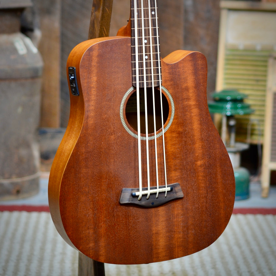 Pre-Owned Gold Tone M-Bass Fretless Acoustic Electric Micro Bass With Case