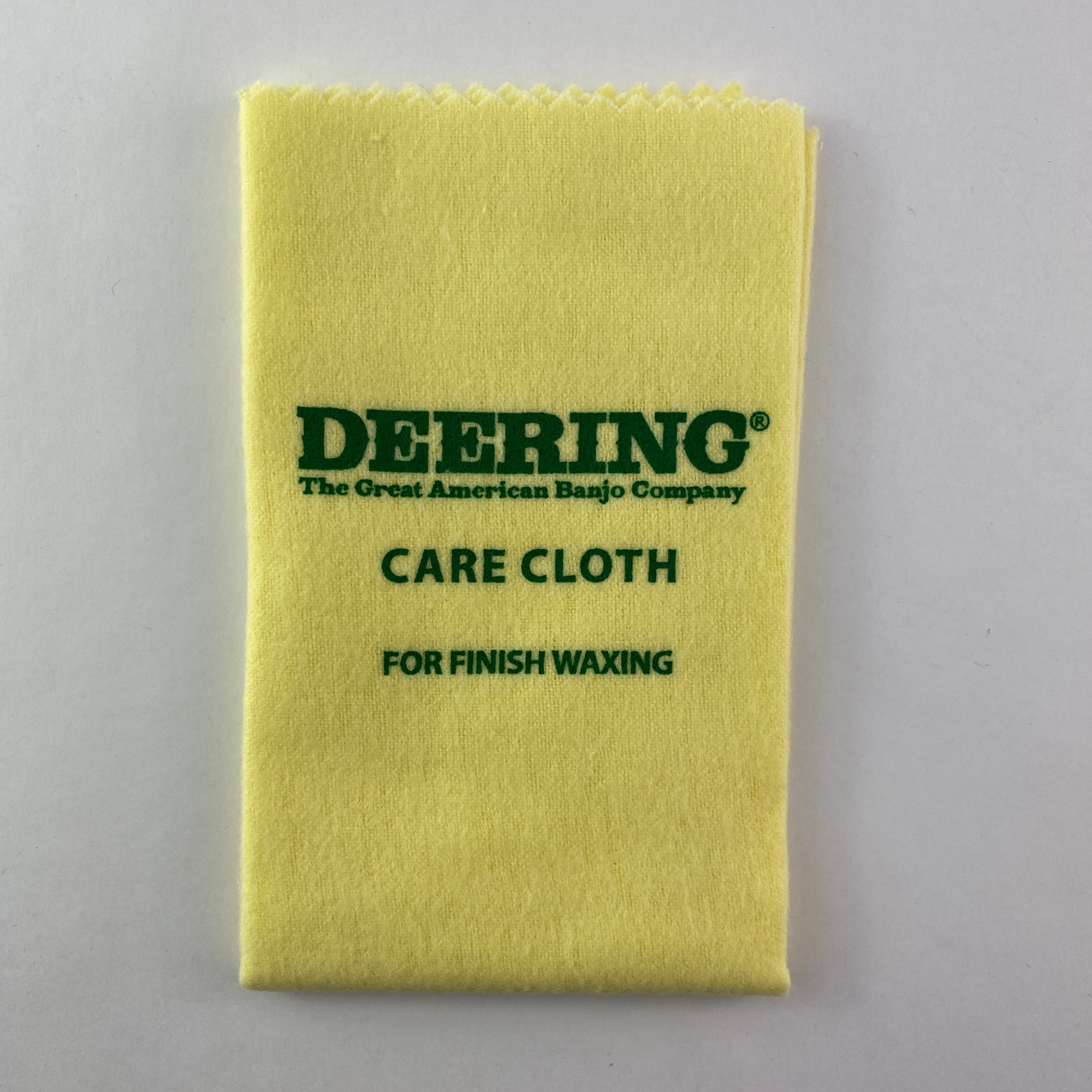 Deering Yellow Finish Wax Cloth For Wood Instruments