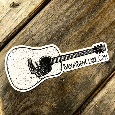 Banjo Ben Clark Instrument Case Sticker (Sold Individually)