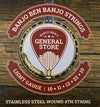 Banjo Ben Stainless Steel Wound 5-String Banjo Strings (Light or Medium)