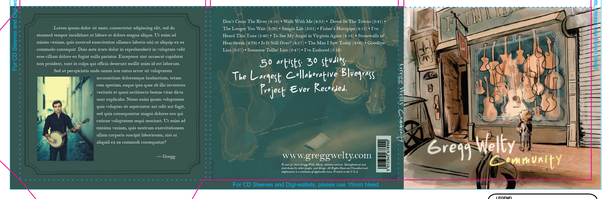 Gregg Welty “Community” Bluegrass CD